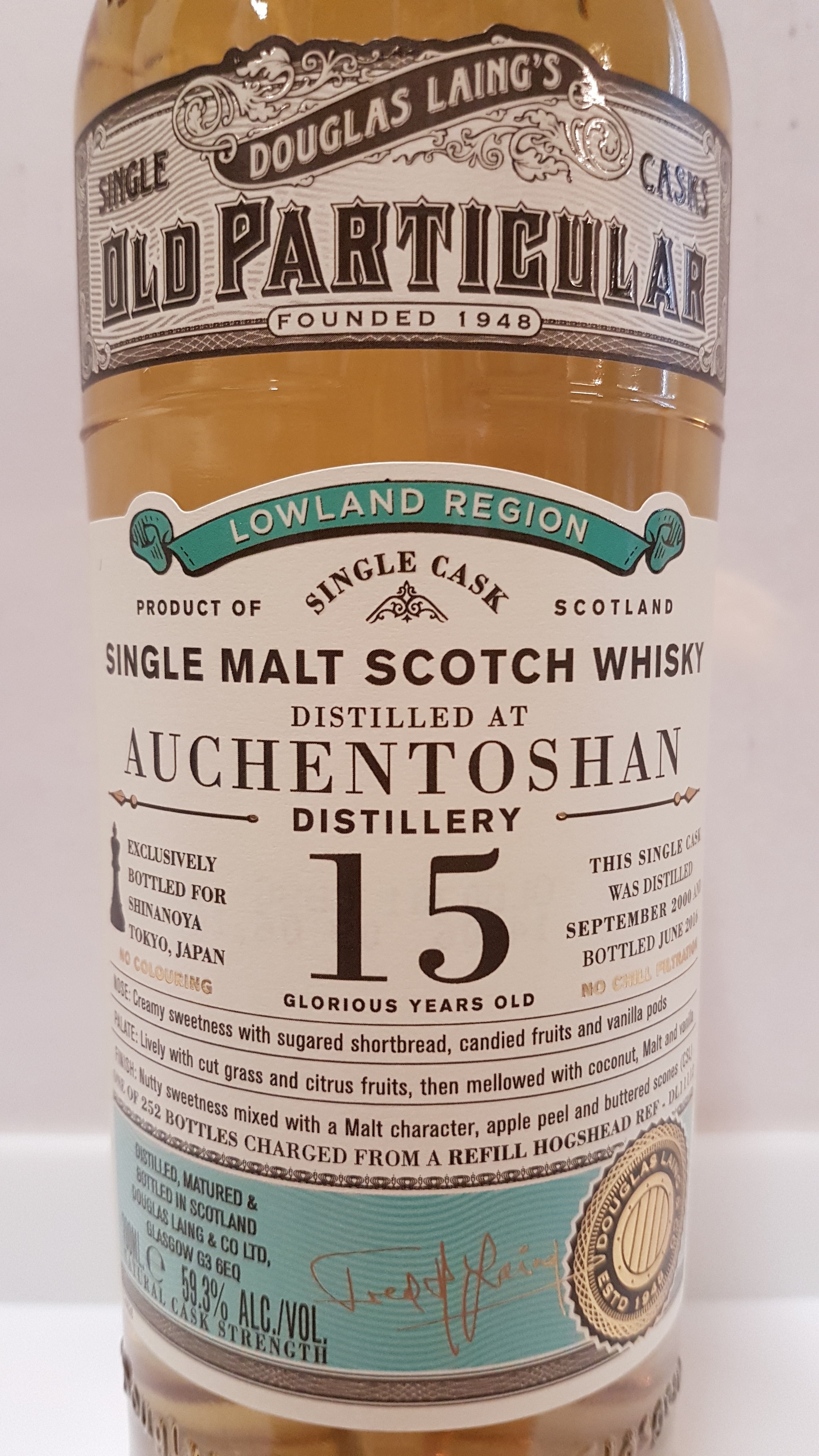 Auchentoshan 15y - Shinanoya