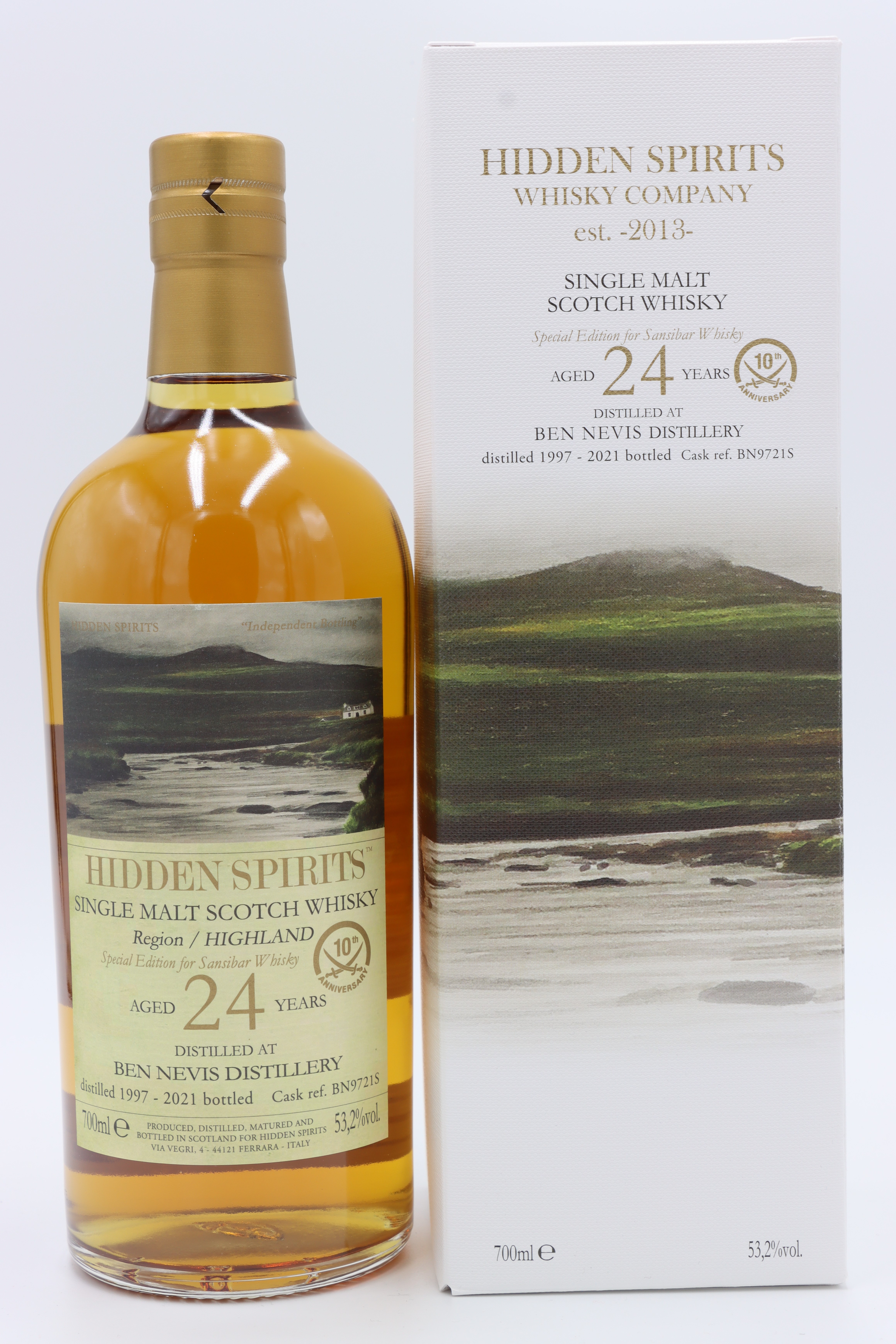Ben Nevis 24y - 10th Anniversary Bottling by Hidden Spirits
