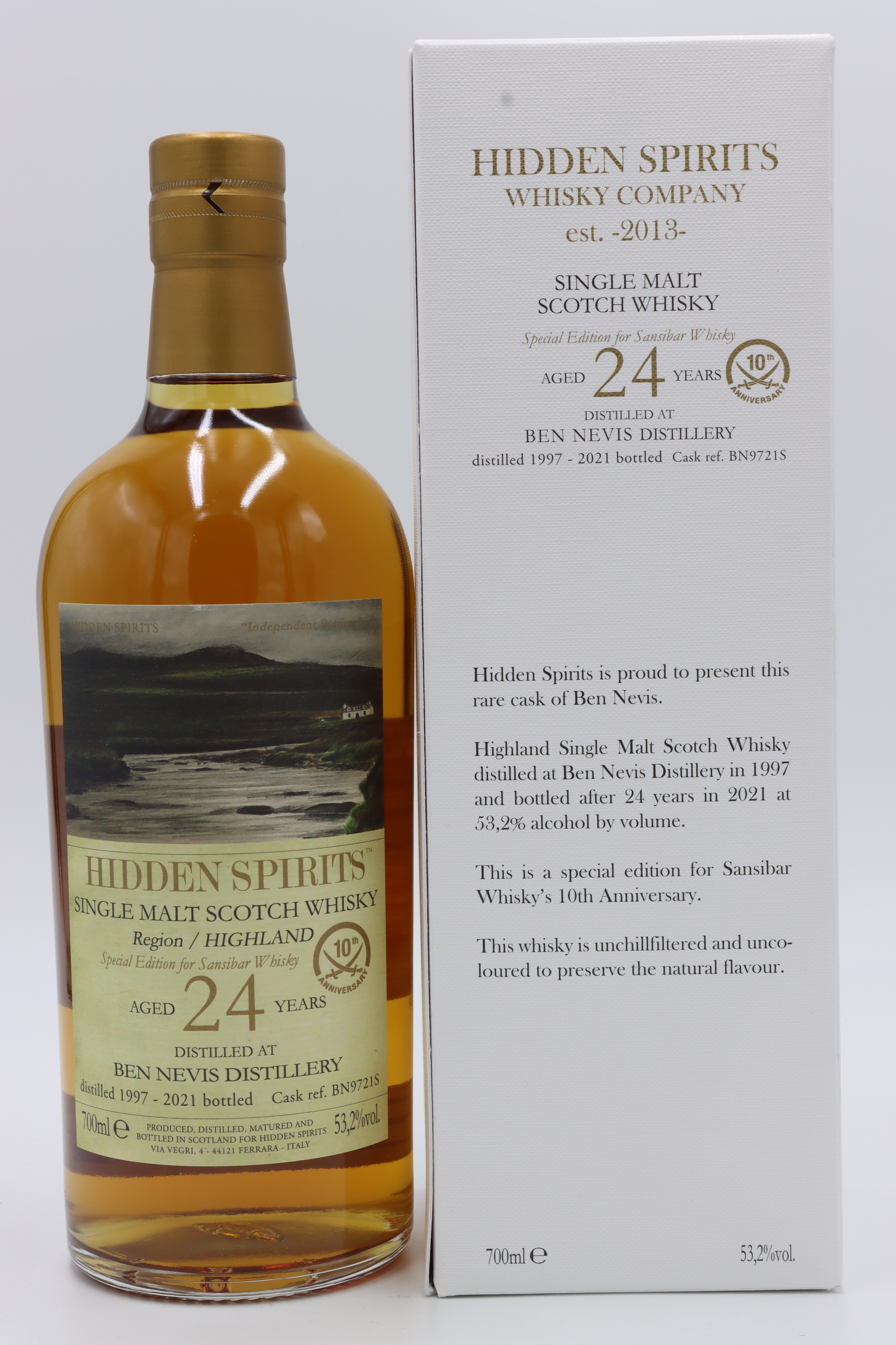 Ben Nevis 24y - 10th Anniversary Bottling by Hidden Spirits