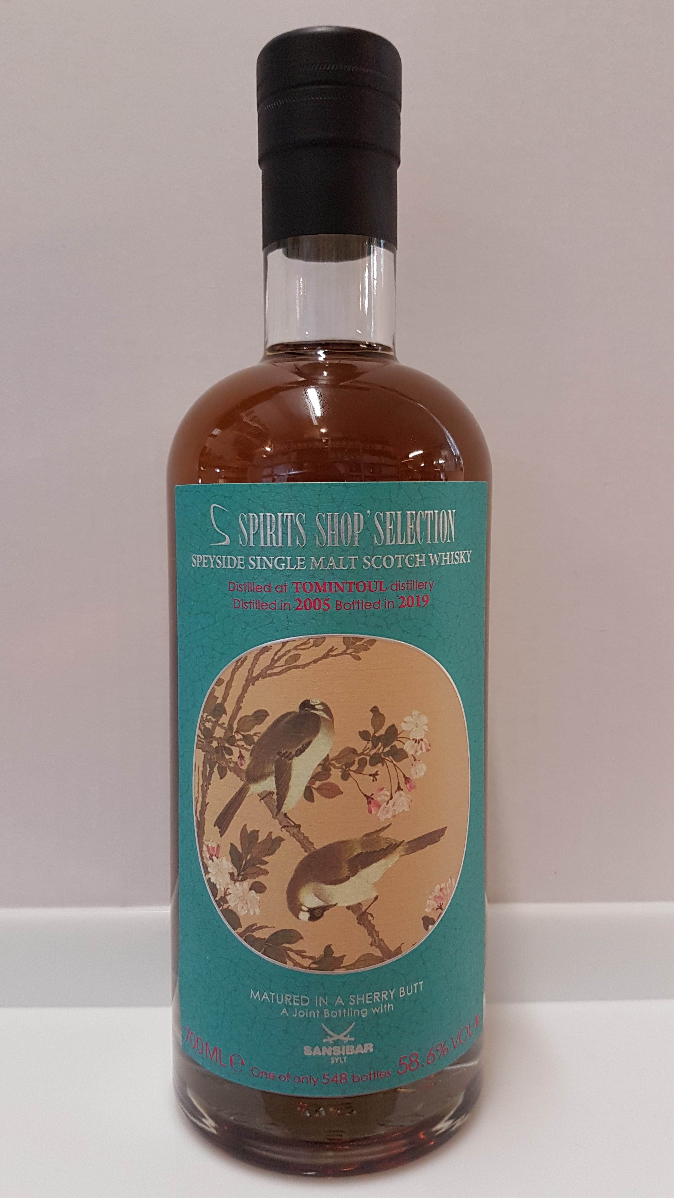 Tomintoul 14y - Chinese Birds Label