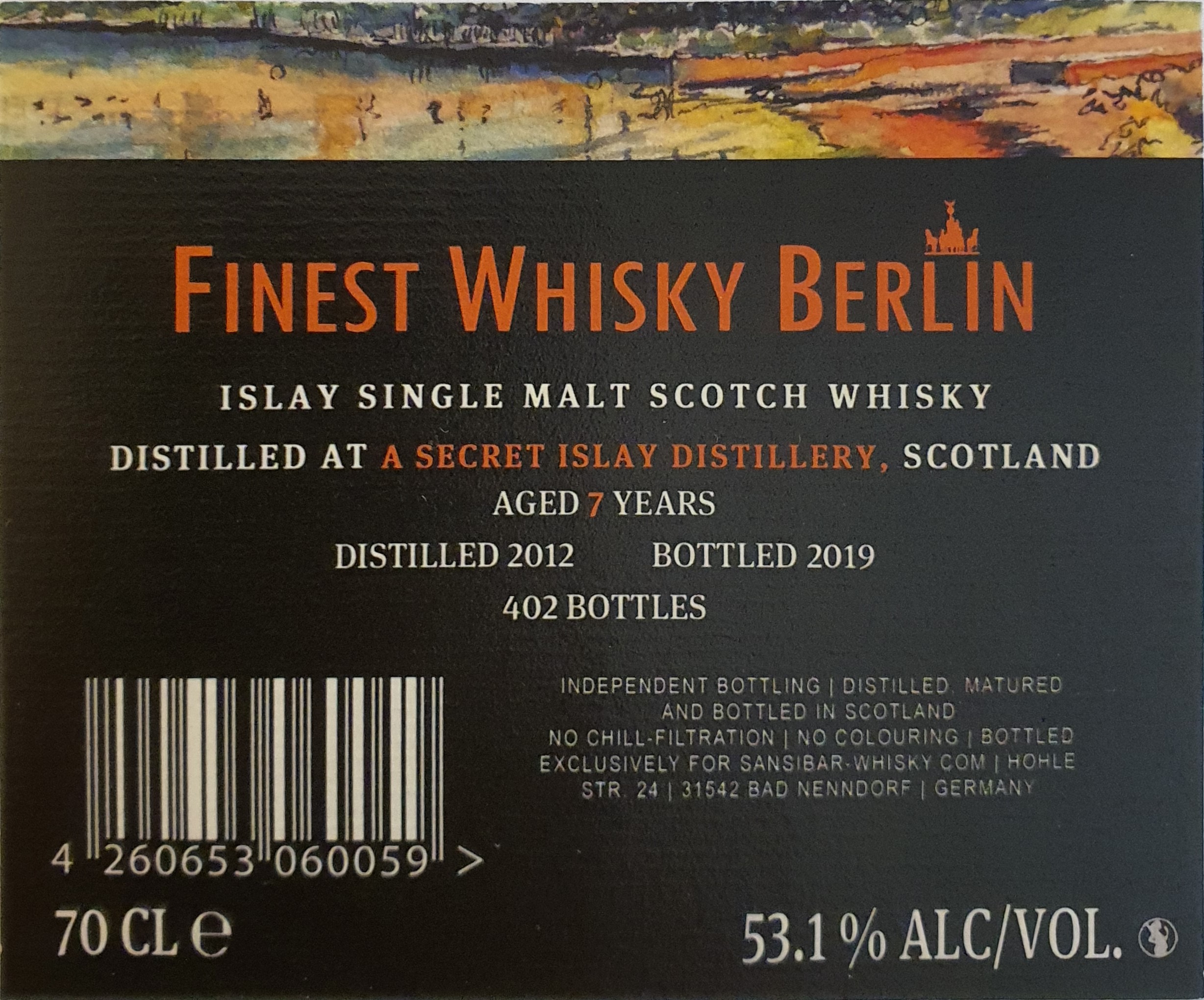 Secret Islay Malt 7y - Finest Whisky Berlin Batch 3