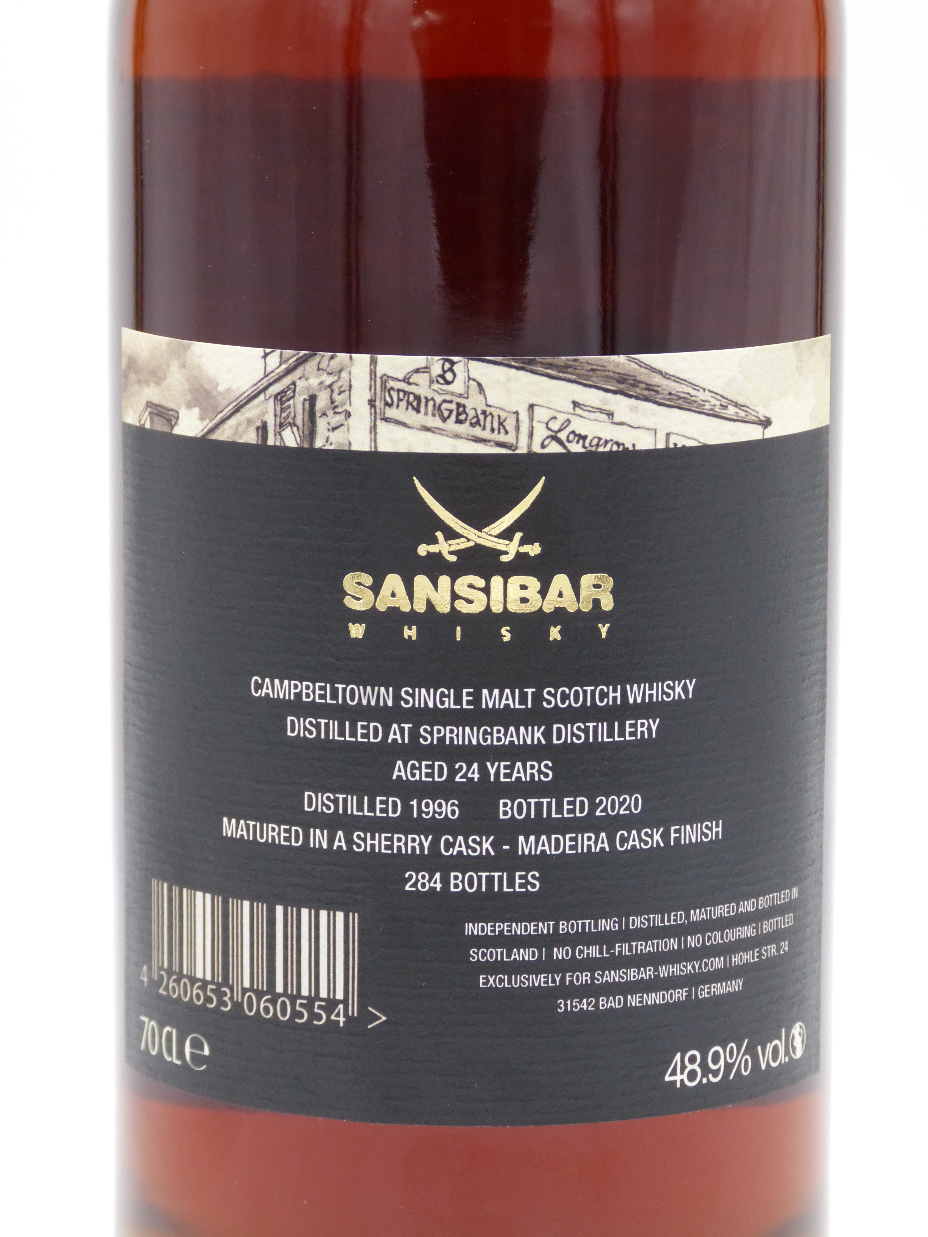 Springbank 24y - 10th Anniversary Bottling by Sansibar Whisky