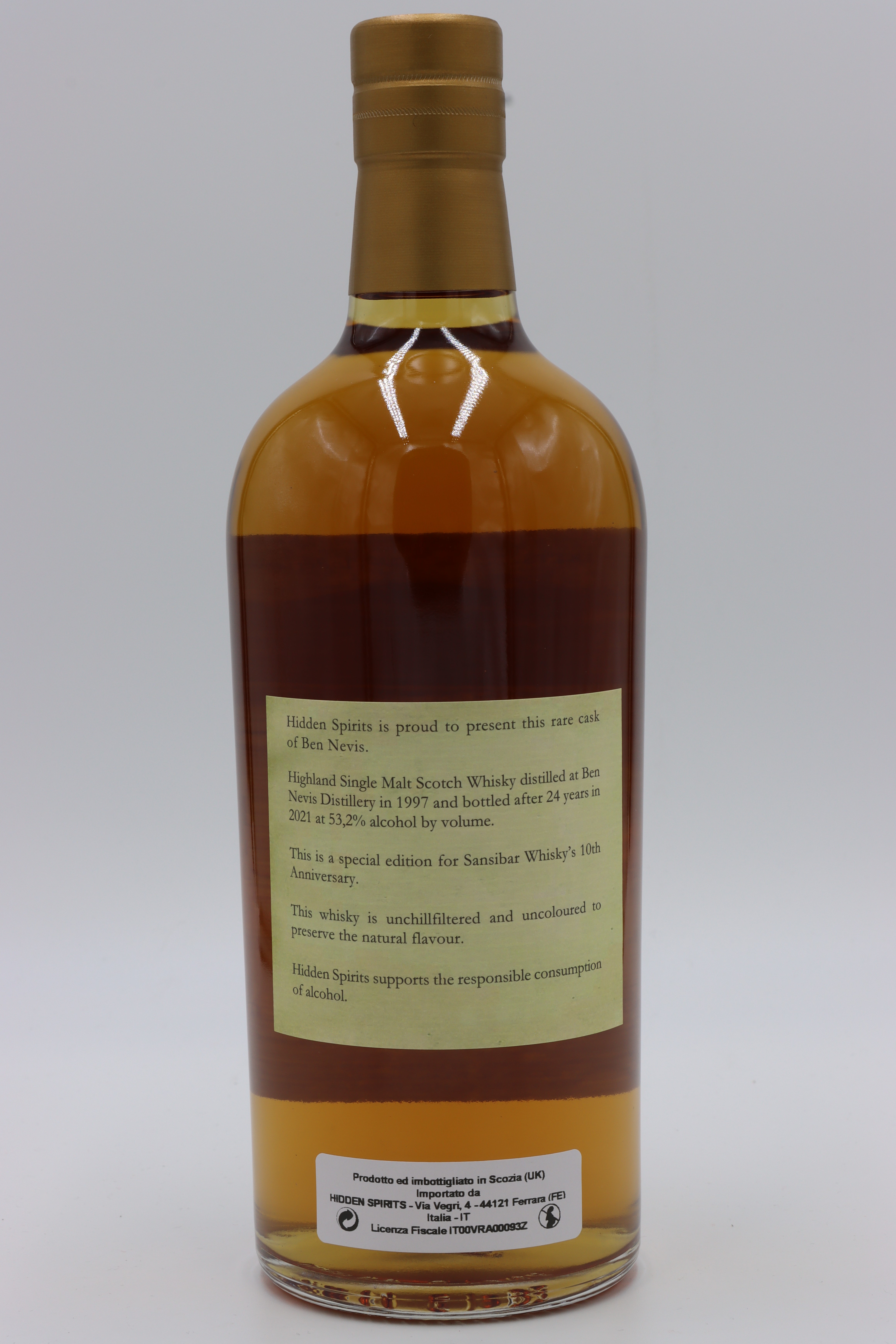 Ben Nevis 24y - 10th Anniversary Bottling by Hidden Spirits